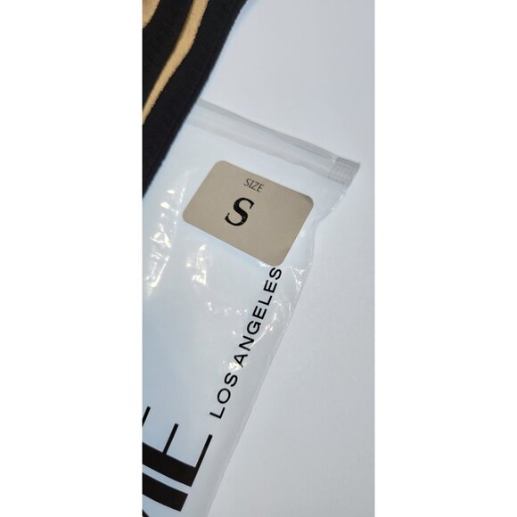 SAME Los Angeles Swim Bikini Set 2Pc Triangke Top High Weist Bottom Beige SZ S - Picture 2 of 10